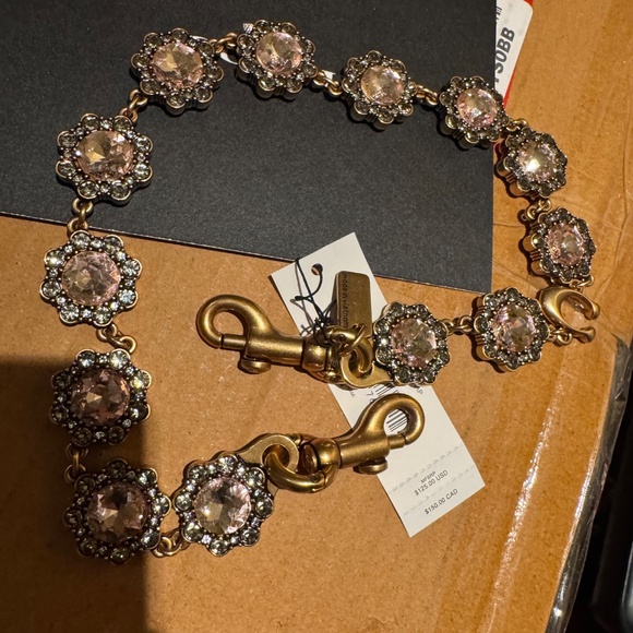 NWT Coach Short Jewelry Chain Strap - Yellow - Picture 1 of 7